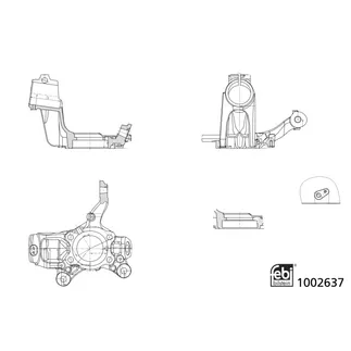 Febi Bilstein Front Left Steering Knuckle - 1K0407255AA